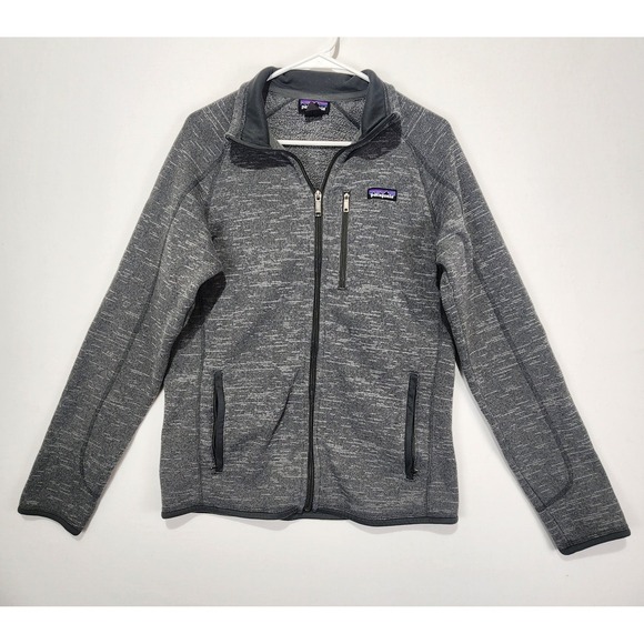 Patagonia Men's Casual Full Zip Fleece Sweater Jacket Gray Size M - Picture 1 of 8